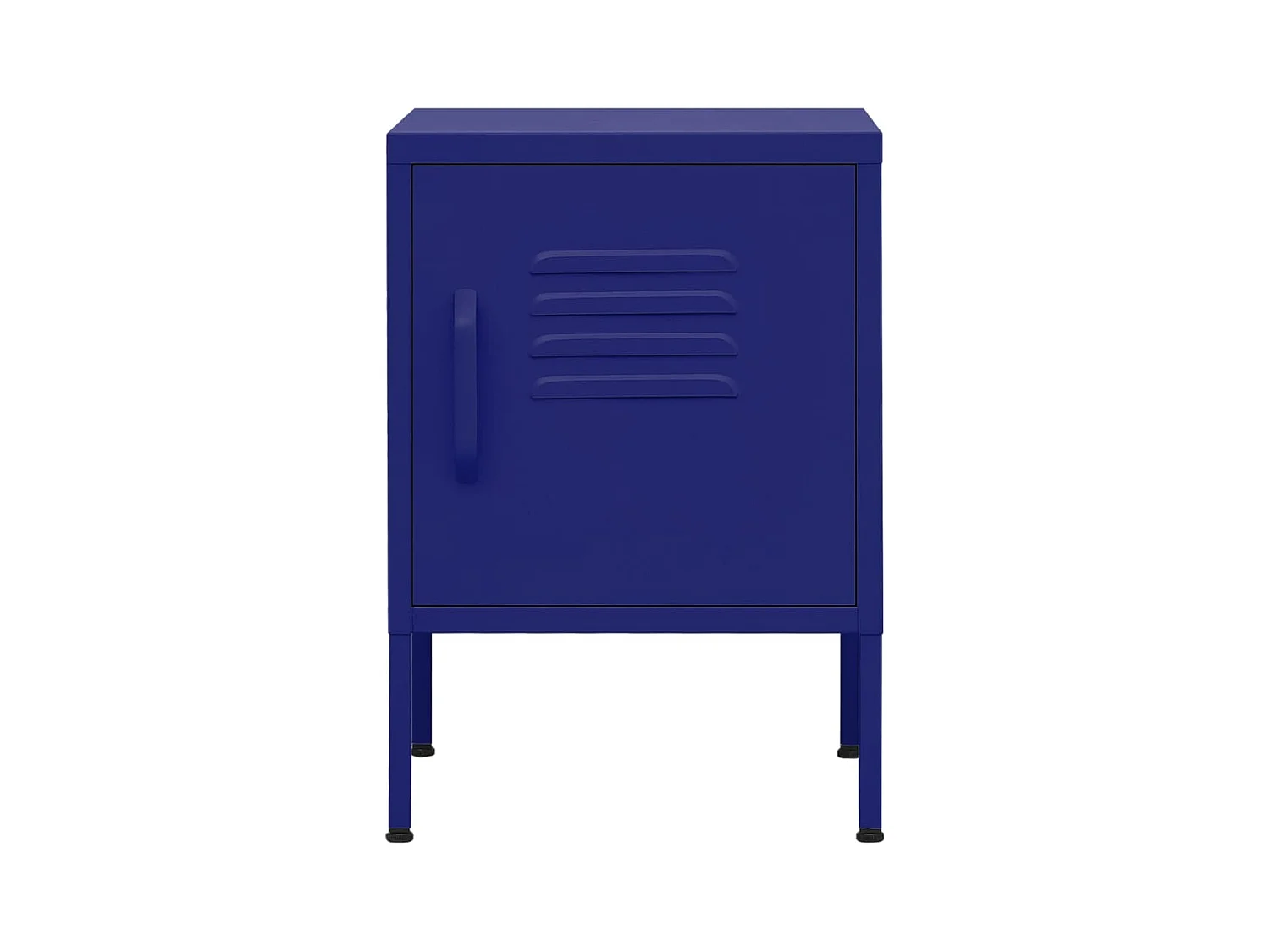 Lakeland  Table de chevet Bleu marine 35x35x51 cm Acier