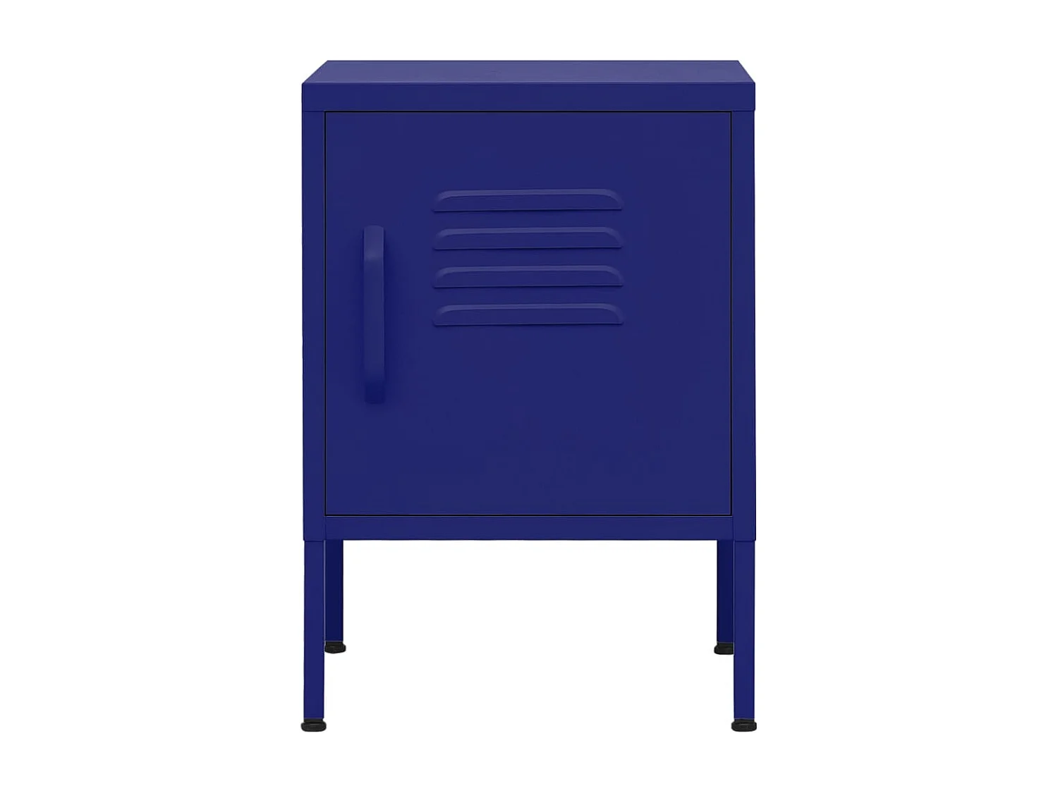 Lakeland  Table de chevet Bleu marine 35x35x51 cm Acier