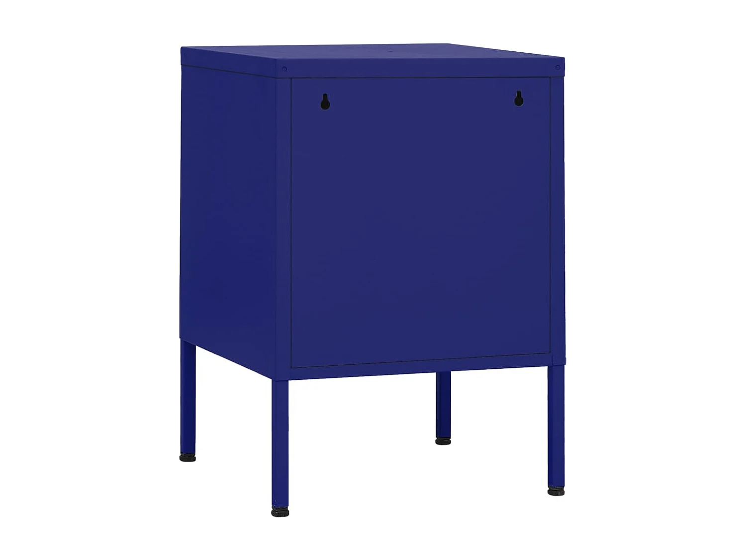 Lakeland  Table de chevet Bleu marine 35x35x51 cm Acier