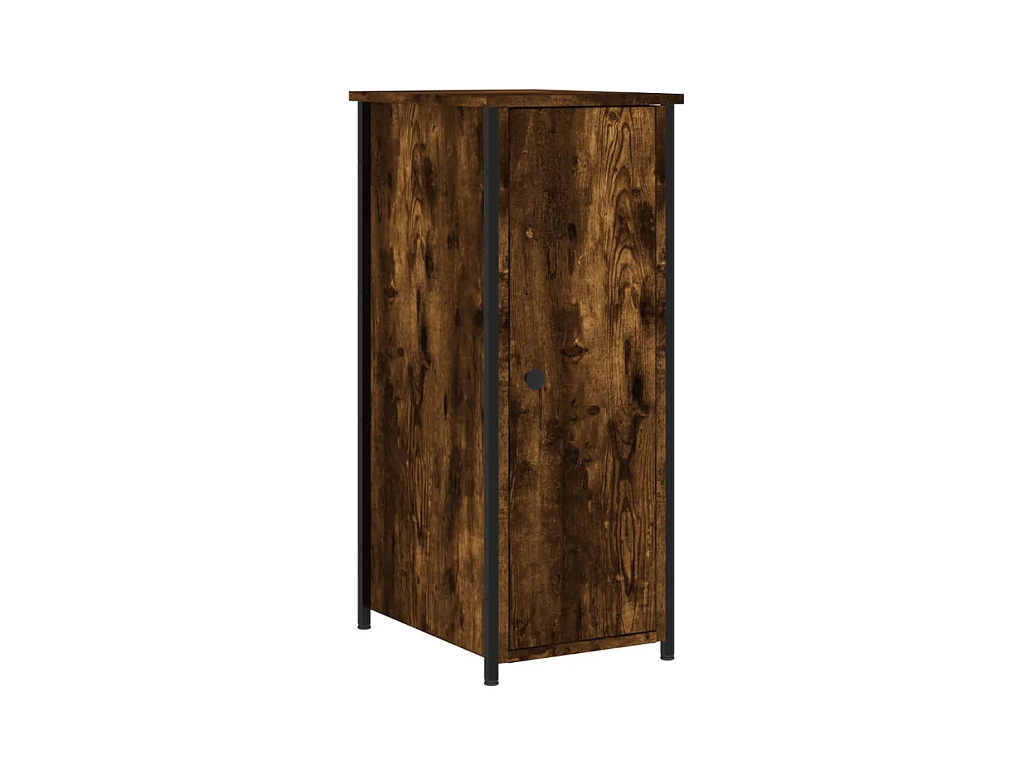 Kearney  Table de chevet chêne fumé 32x42x80 cm bois d'ingénierie