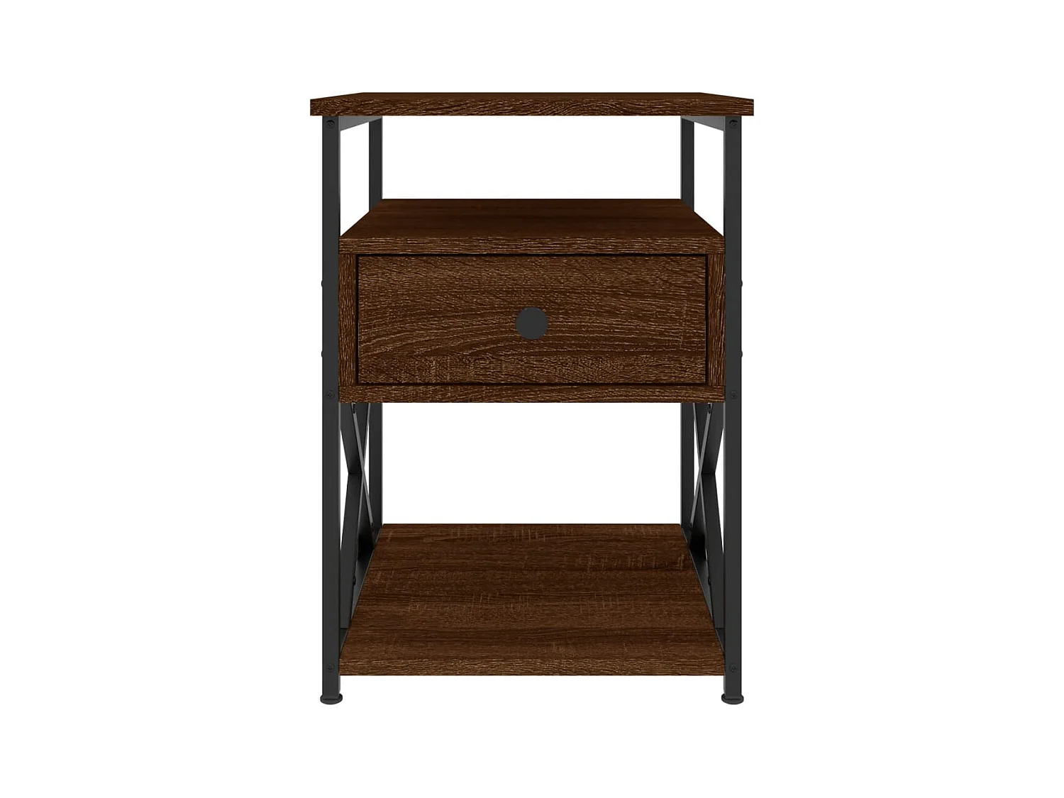 Eufaula  Tables de chevet 2pcs chêne marron 40x42x55cm bois d'ingénierie