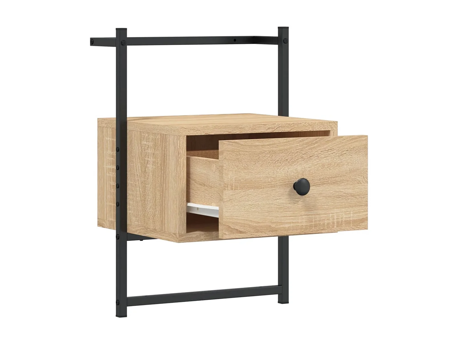 Nyra  Table de chevet murale chêne sonoma 35x30x51 cm