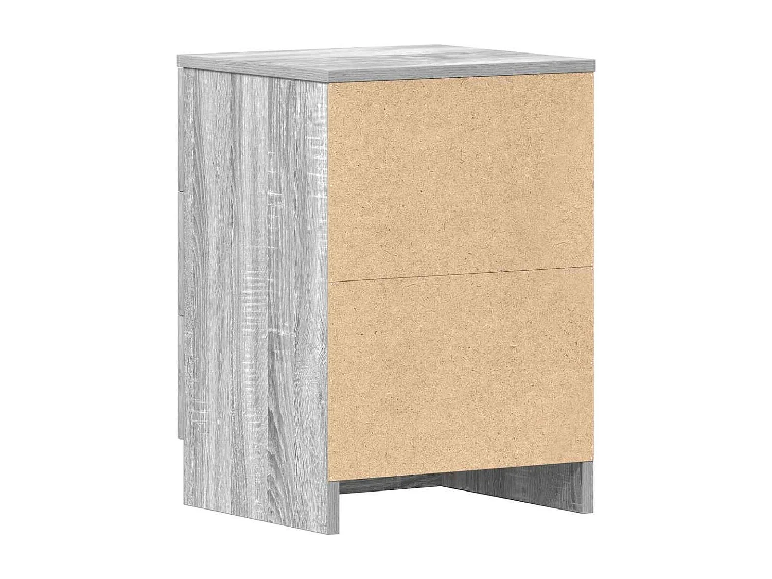 Drumraney  Table de chevet Sonoma gris 38x35x56 cm Bois d'ingénierie