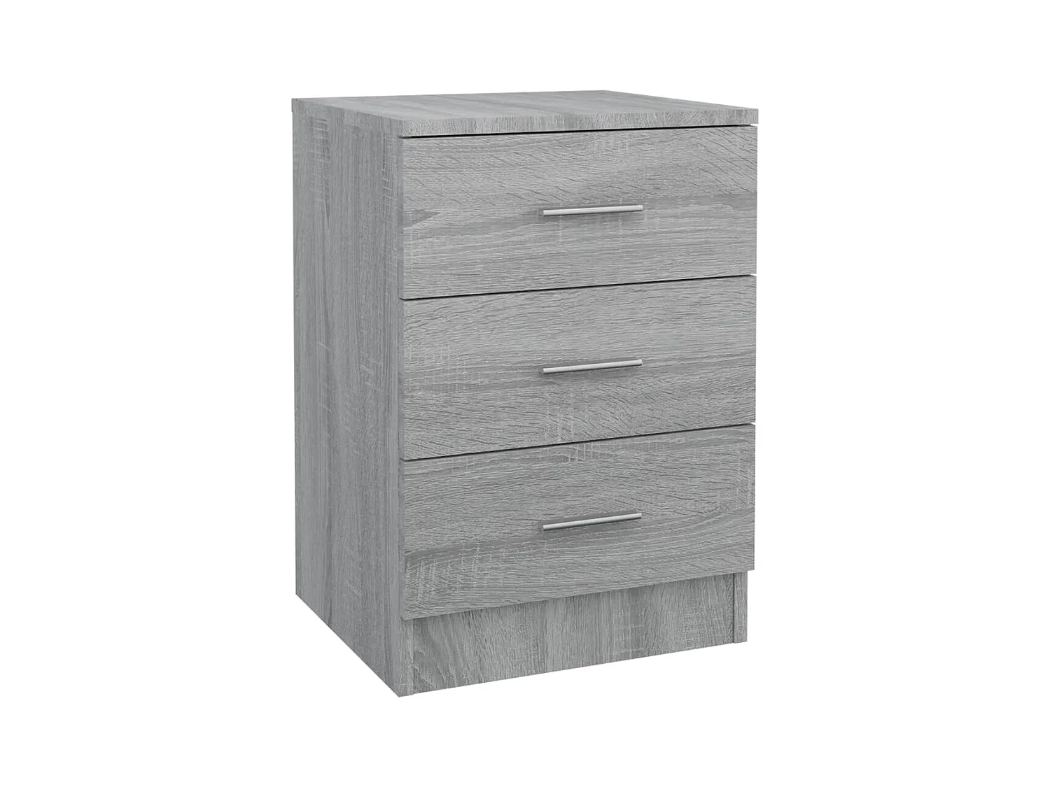 Drumraney  Comodino Grigio Sonoma 38x35x56 cm in Legno Multistrato