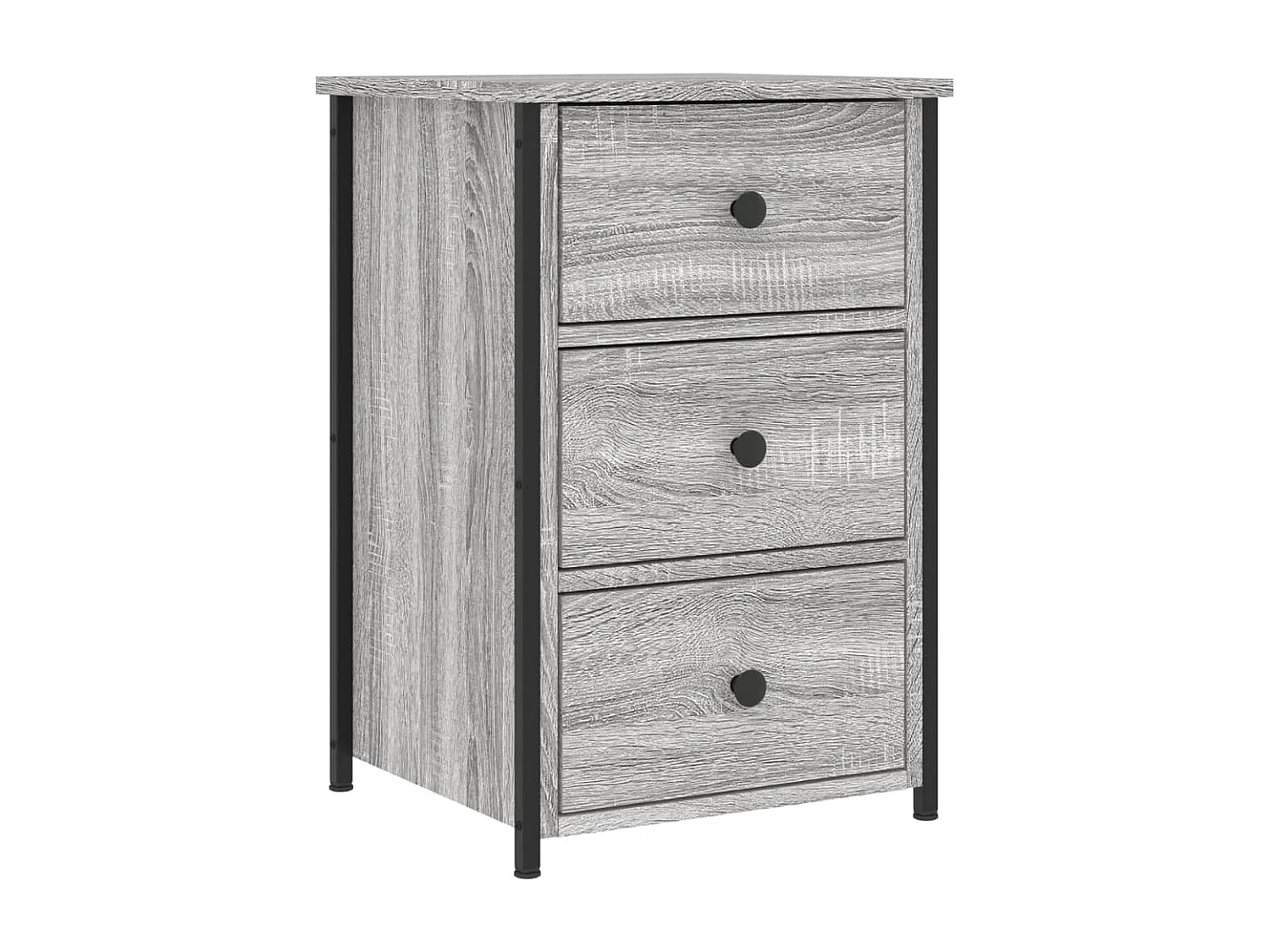 Elorin  Tables de chevet 2 pcs sonoma gris 40x36x60cm bois d'ingénierie