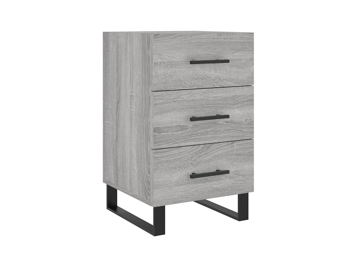 Eilven  Table de chevet sonoma gris 40x40x66 cm bois d'ingénierie