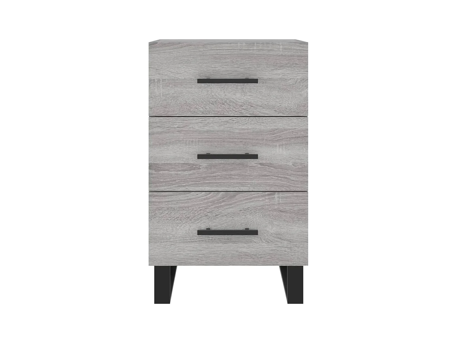 Eilven  Table de chevet sonoma gris 40x40x66 cm bois d'ingénierie
