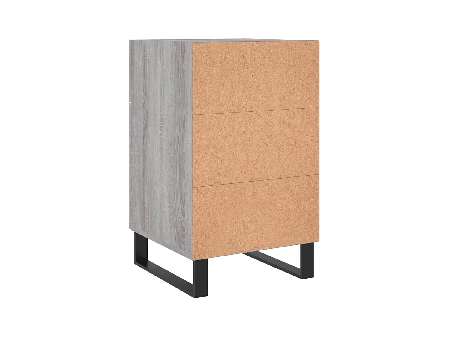 Eilven  Table de chevet sonoma gris 40x40x66 cm bois d'ingénierie