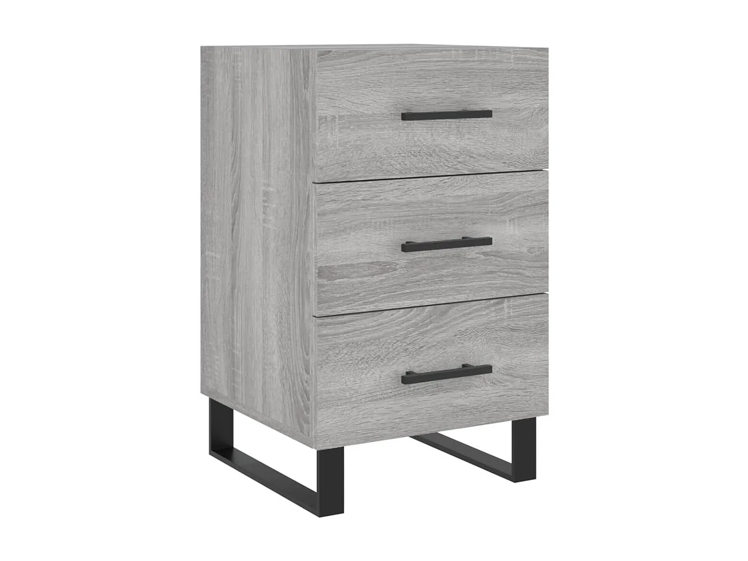 Eilven  Table de chevet sonoma gris 40x40x66 cm bois d'ingénierie