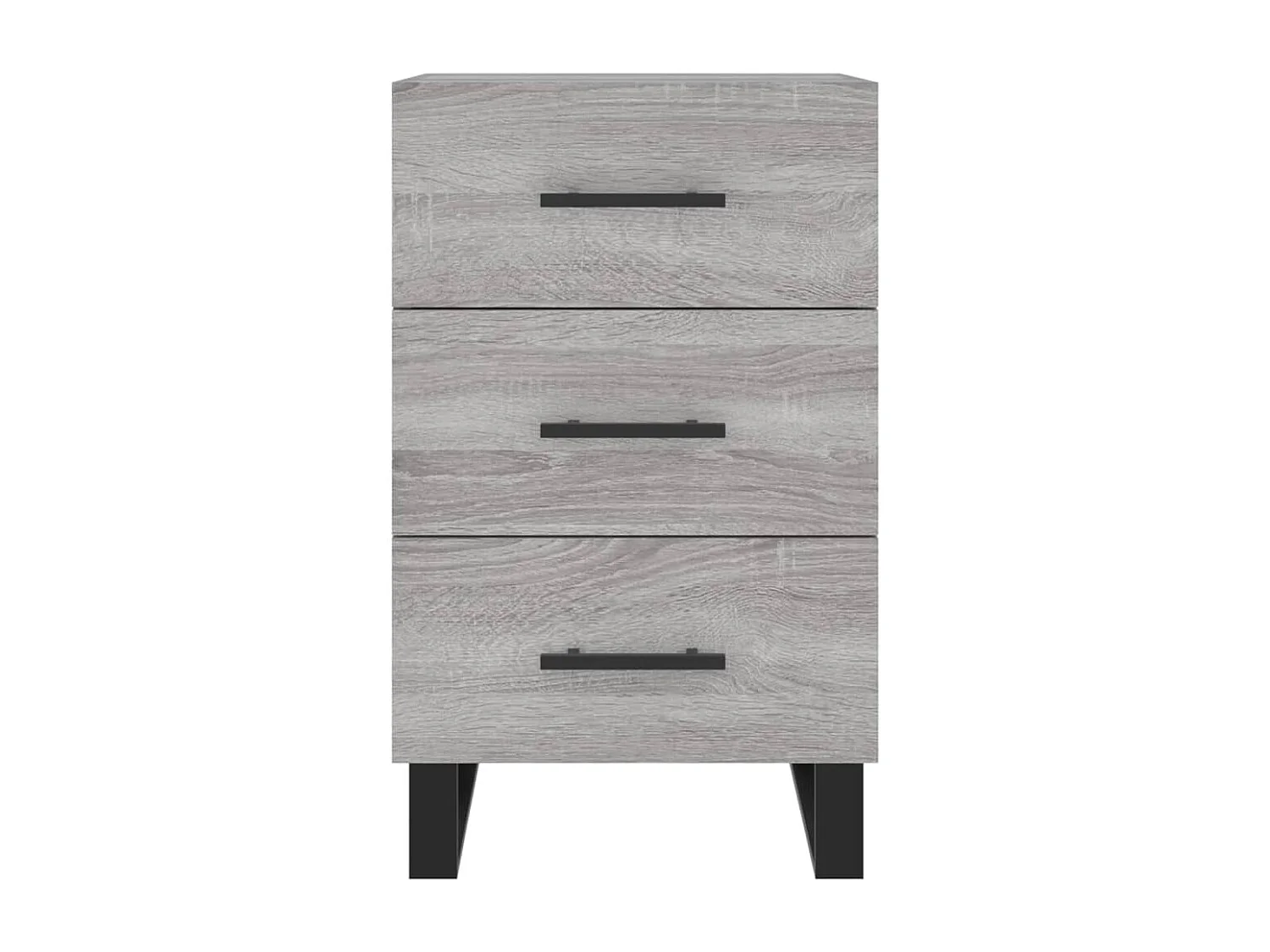 Eilven  Table de chevet sonoma gris 40x40x66 cm bois d'ingénierie