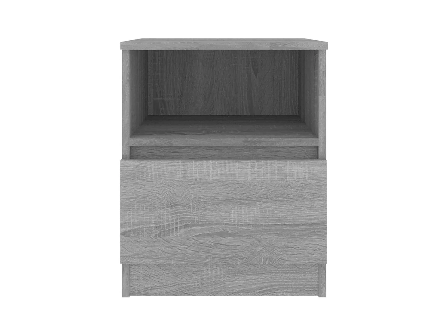 Wouter  Tables de chevet 2 pcs sonoma gris 40x40x50cm bois d'ingénierie