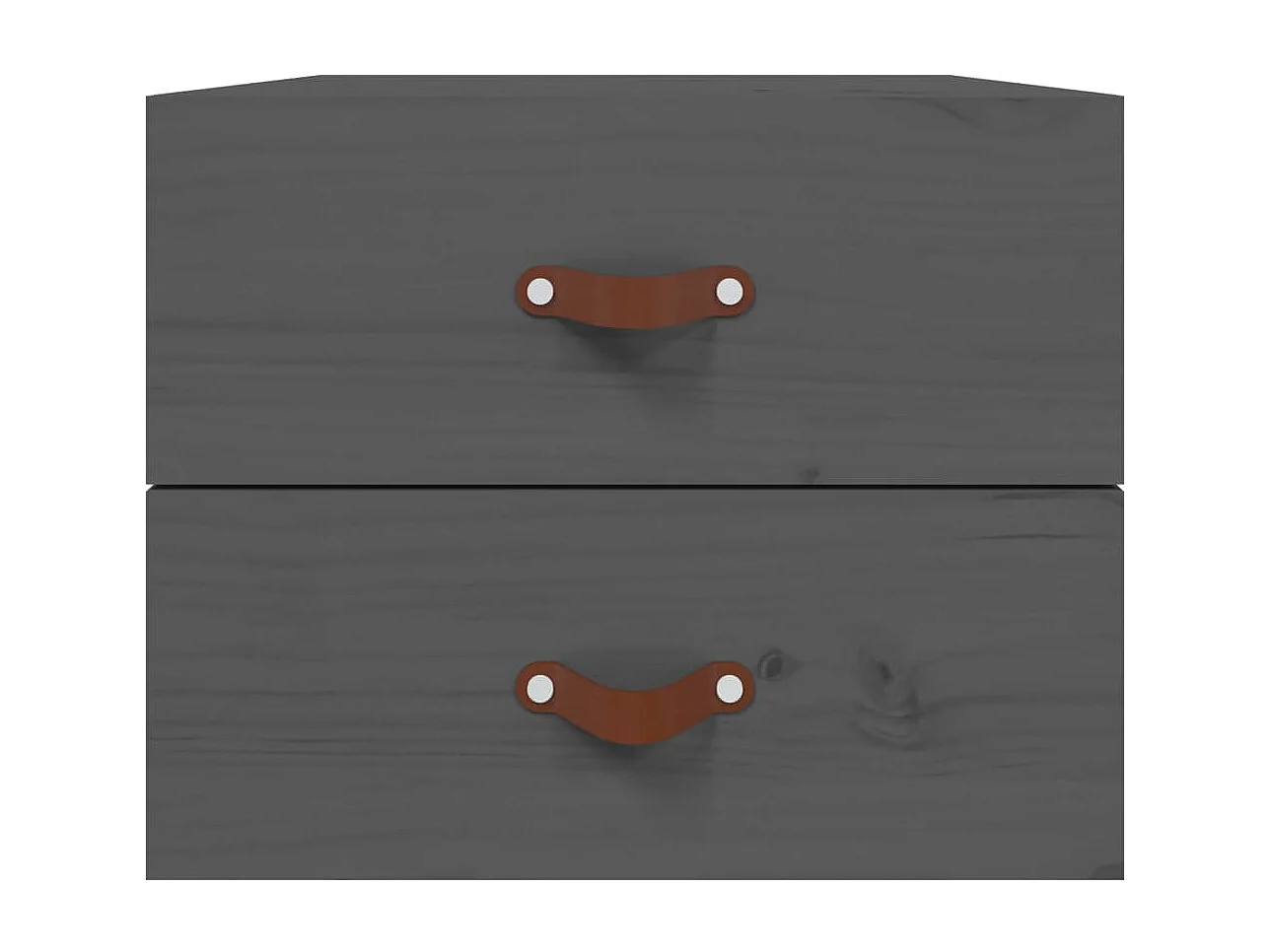 Elmont  Table de chevet murale Gris 50x36x40 cm