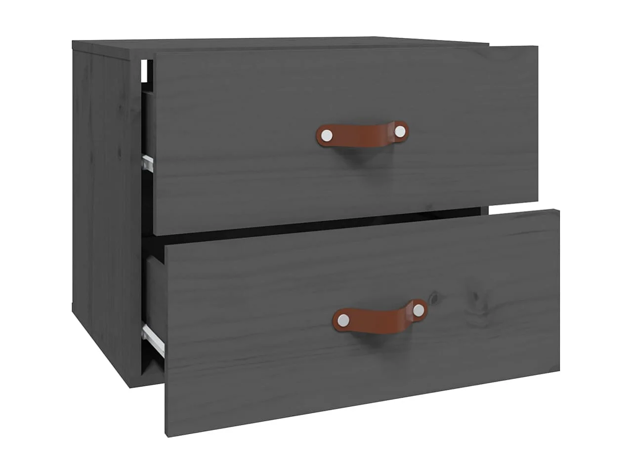 Elmont  Wand-Nachttisch Grau 50x36x40 cm