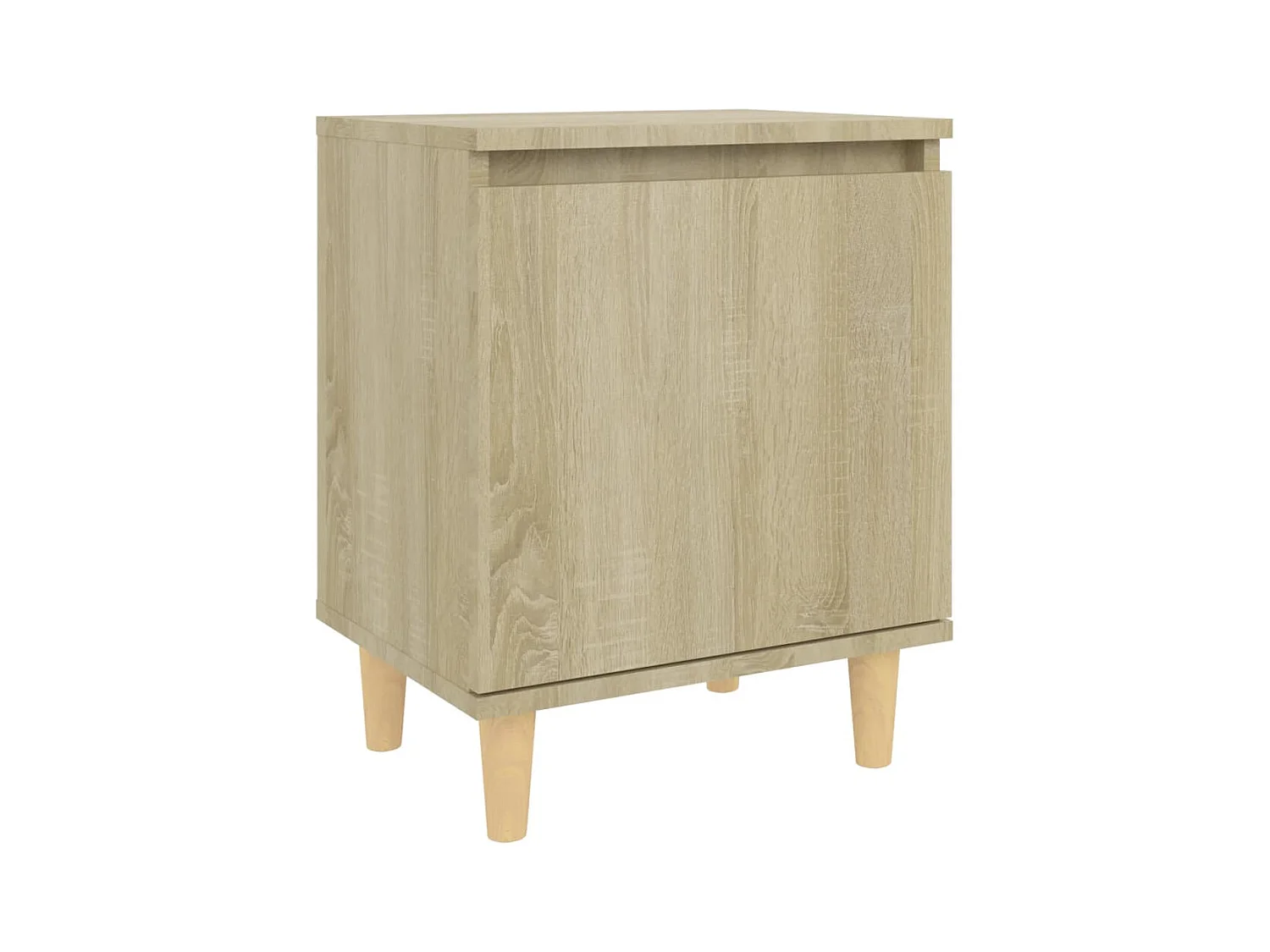 Zwolle  Table de chevet avec pieds en bois Chêne sonoma 40x30x50 cm