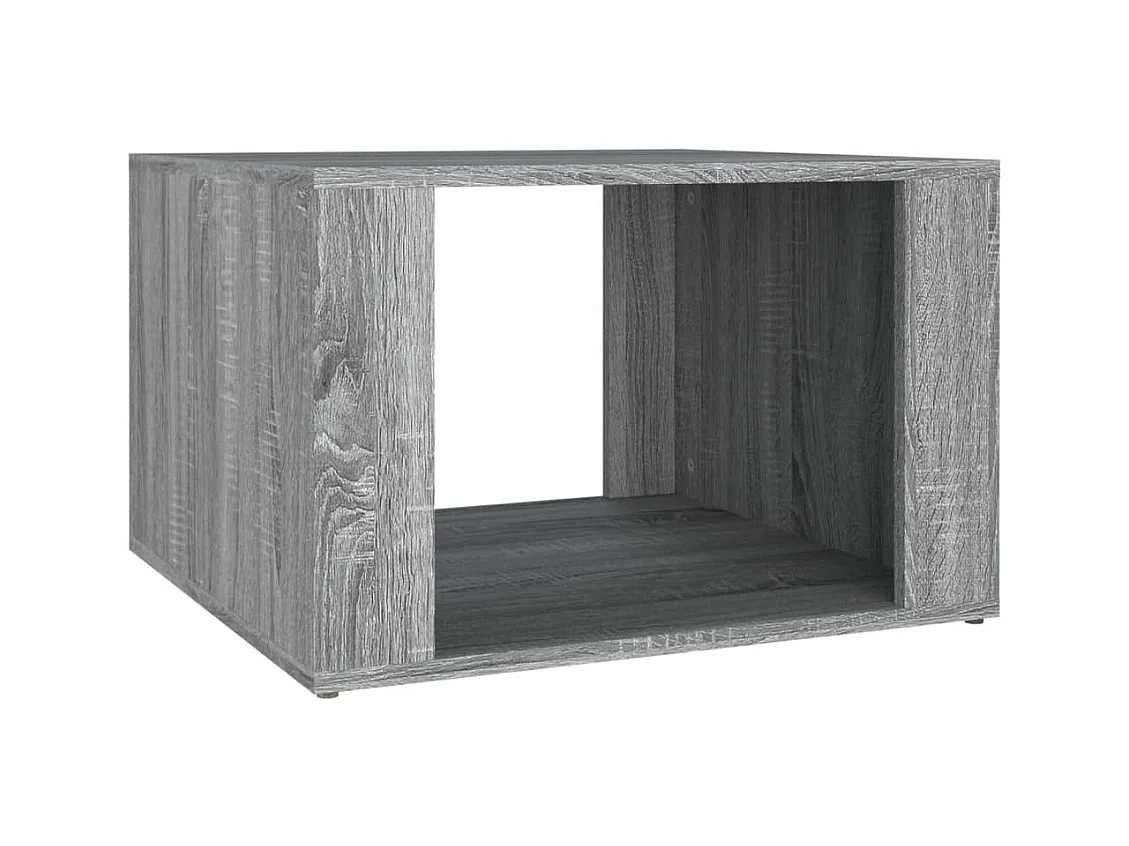 Zalindra  Mesita de noche madera contrachapada gris Sonoma 57x55x36 cm