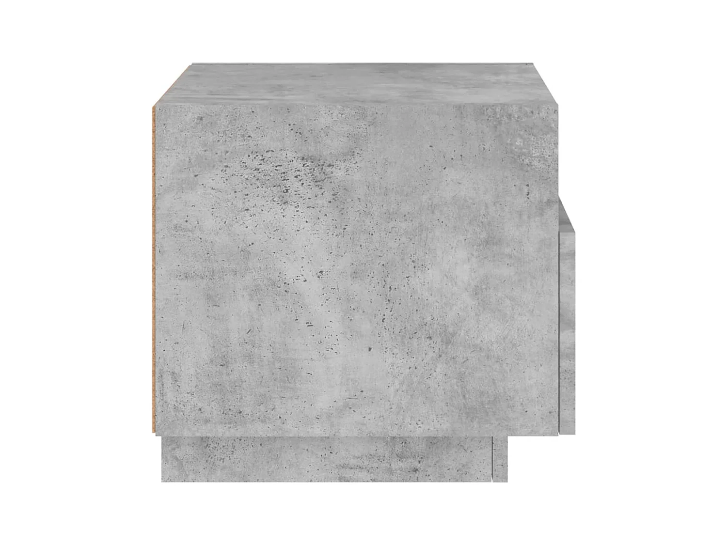 Simo  Armoires de chevet avec lumières LED 2 pcs gris béton