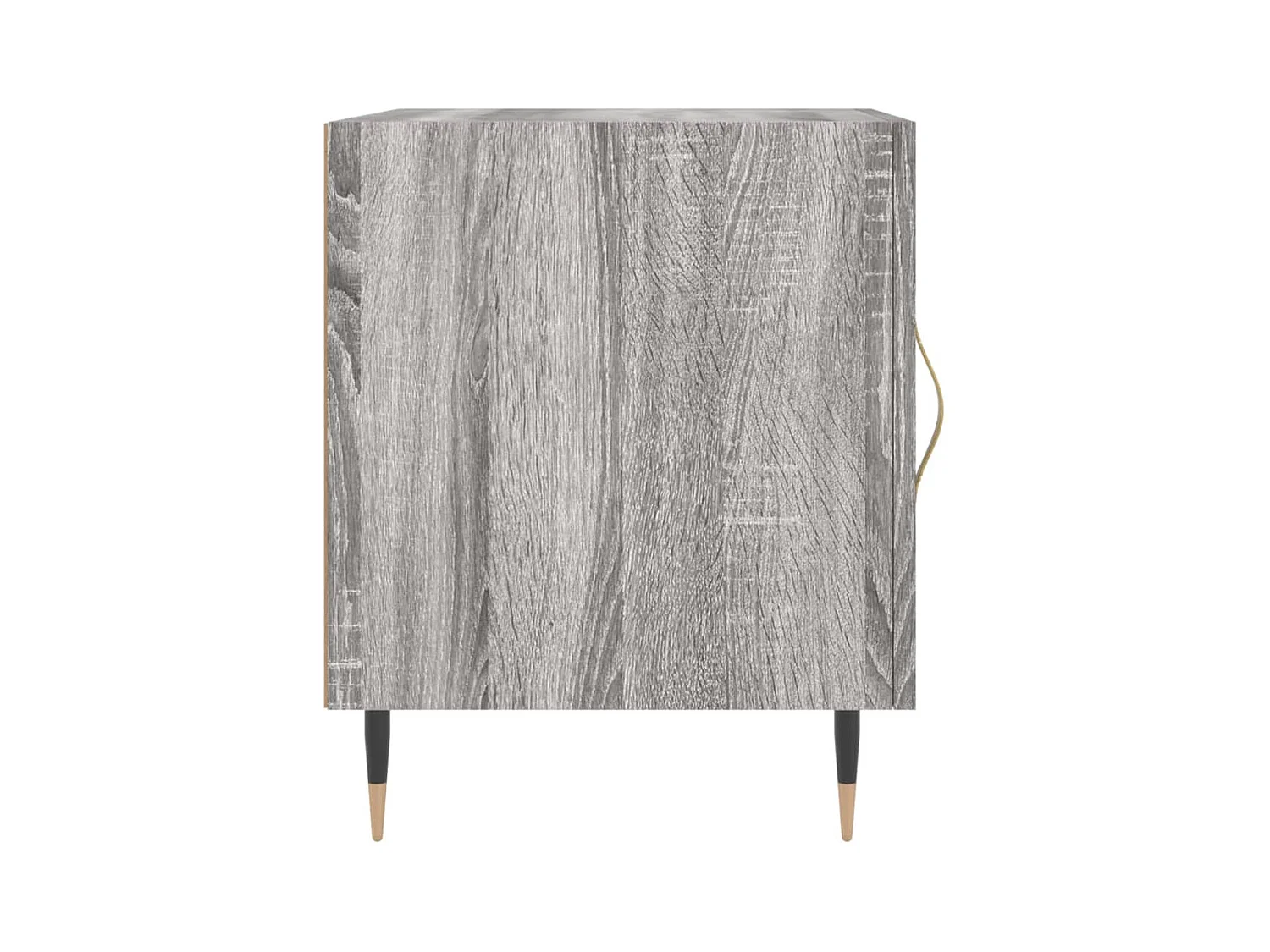 Hayke  Tables de chevet 2 pcs sonoma gris 40x40x50cm bois d'ingénierie