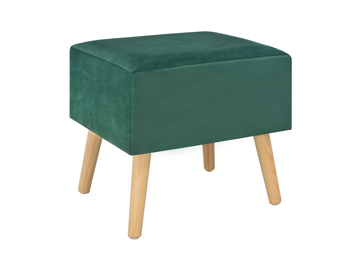 Dorien  Tables de chevet 2 pcs Vert 40x35x40 cm Velours