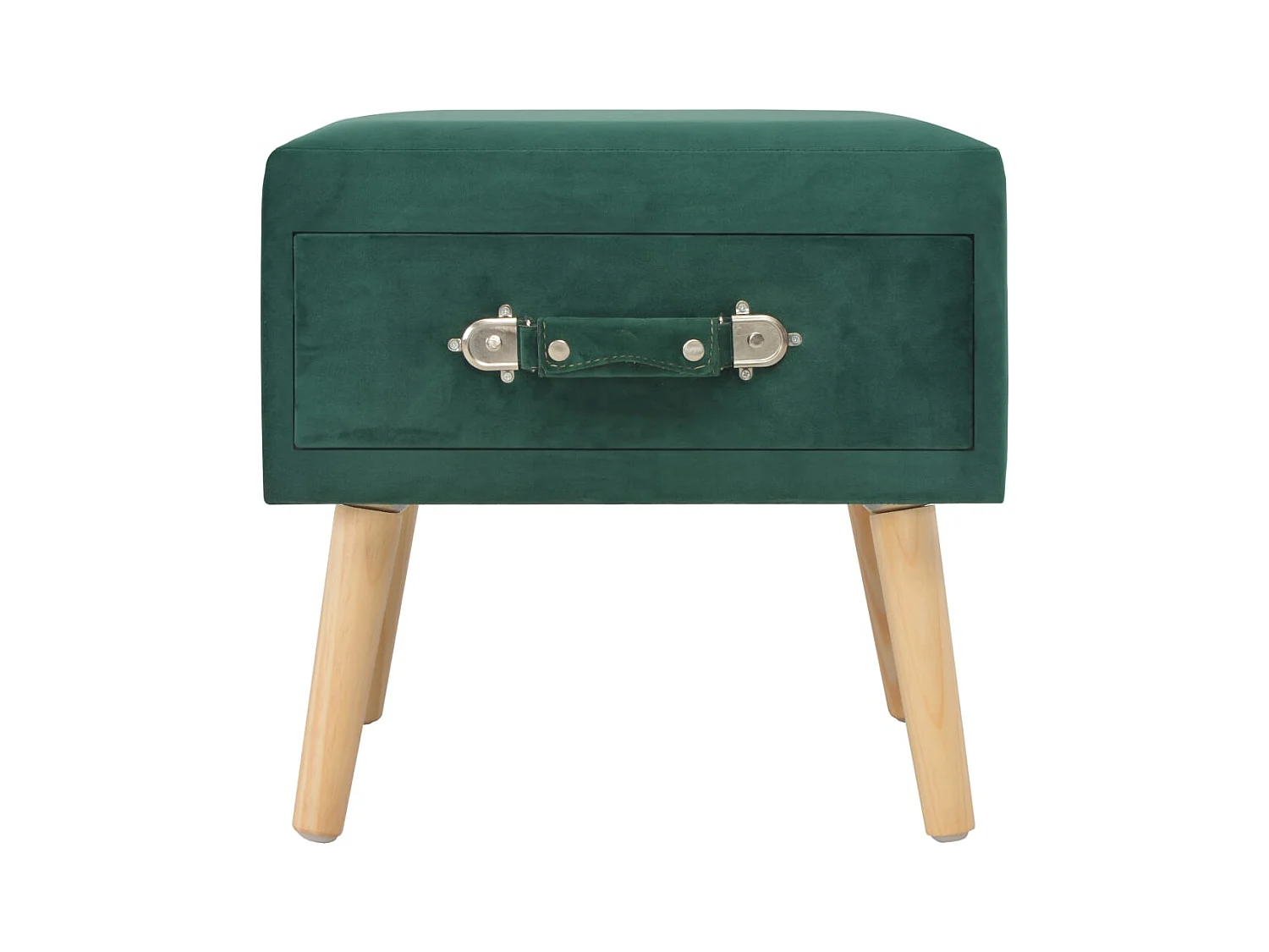 Dorien  Tables de chevet 2 pcs Vert 40x35x40 cm Velours