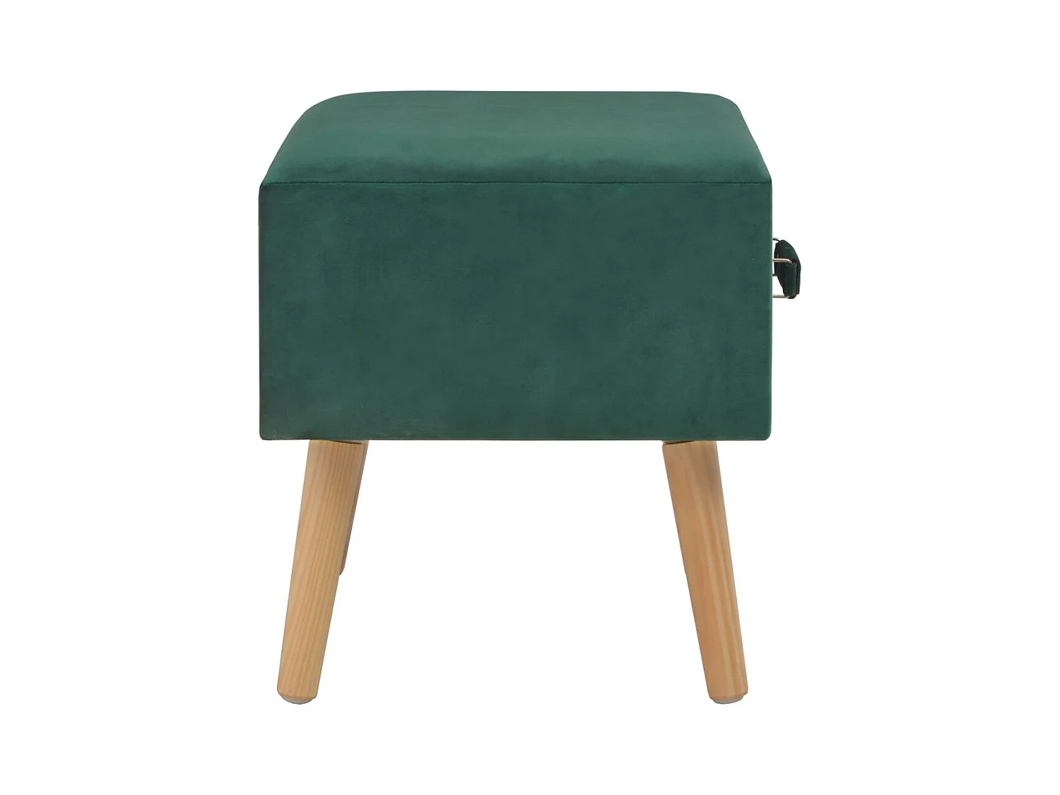Dorien  Tables de chevet 2 pcs Vert 40x35x40 cm Velours