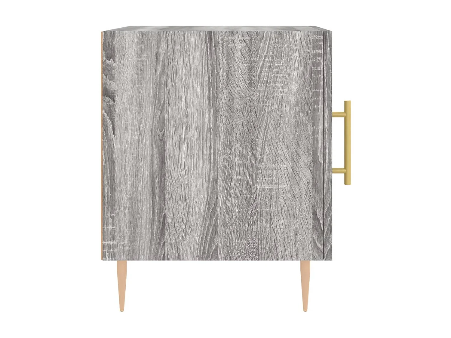 Omar  Table de chevet sonoma gris 40x40x50 cm bois d'ingénierie