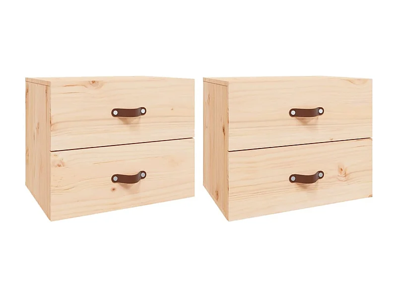 Elmont  Tables de chevet murales 2 pcs 50x36x40 cm