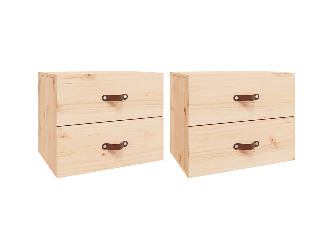 Elmont  Tables de chevet murales 2 pcs 50x36x40 cm