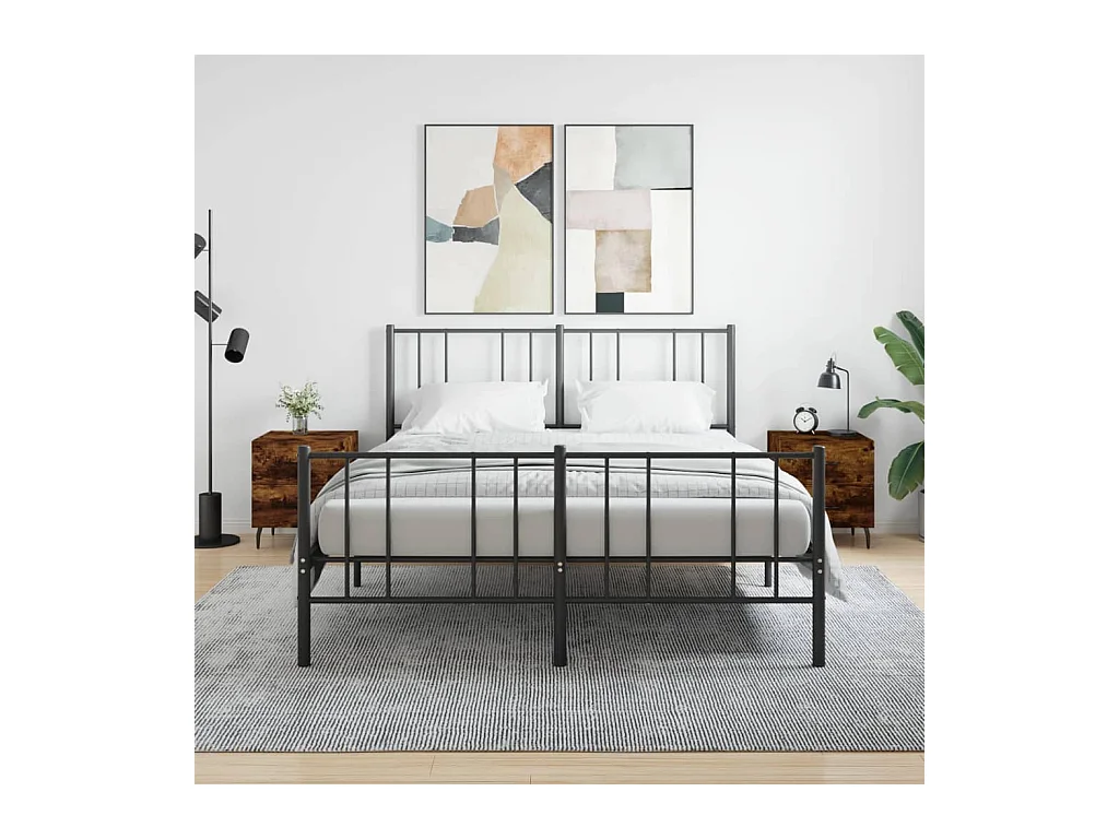 Brad John  Tables de chevet 2pcs chêne fumé 40x35x47,5cm bois d’ingénierie