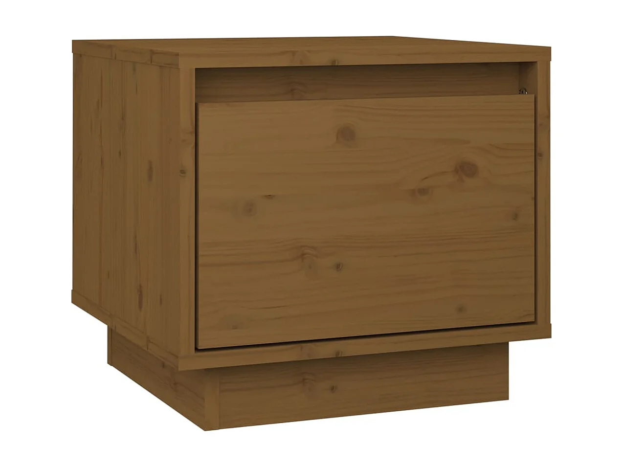 Vidgar  Tables de chevet 2pcs Marron miel 35x34x32cm Bois de pin solide