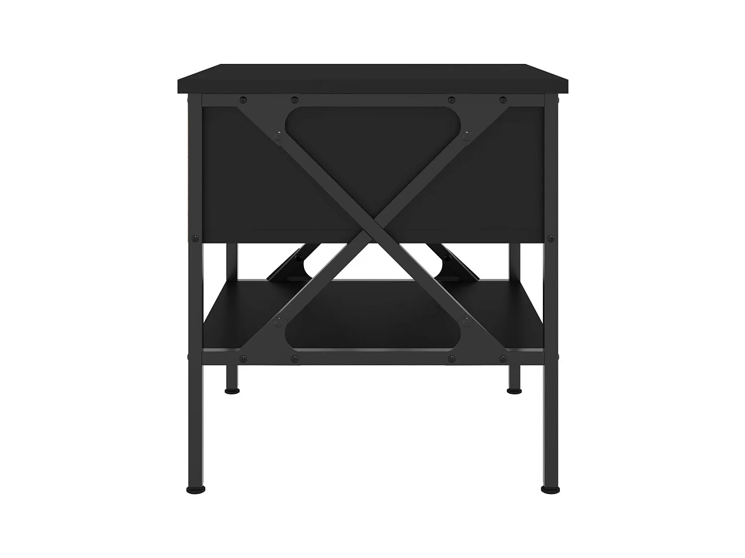 Wit  Table de chevet noir 40x42x45 cm bois d’ingénierie