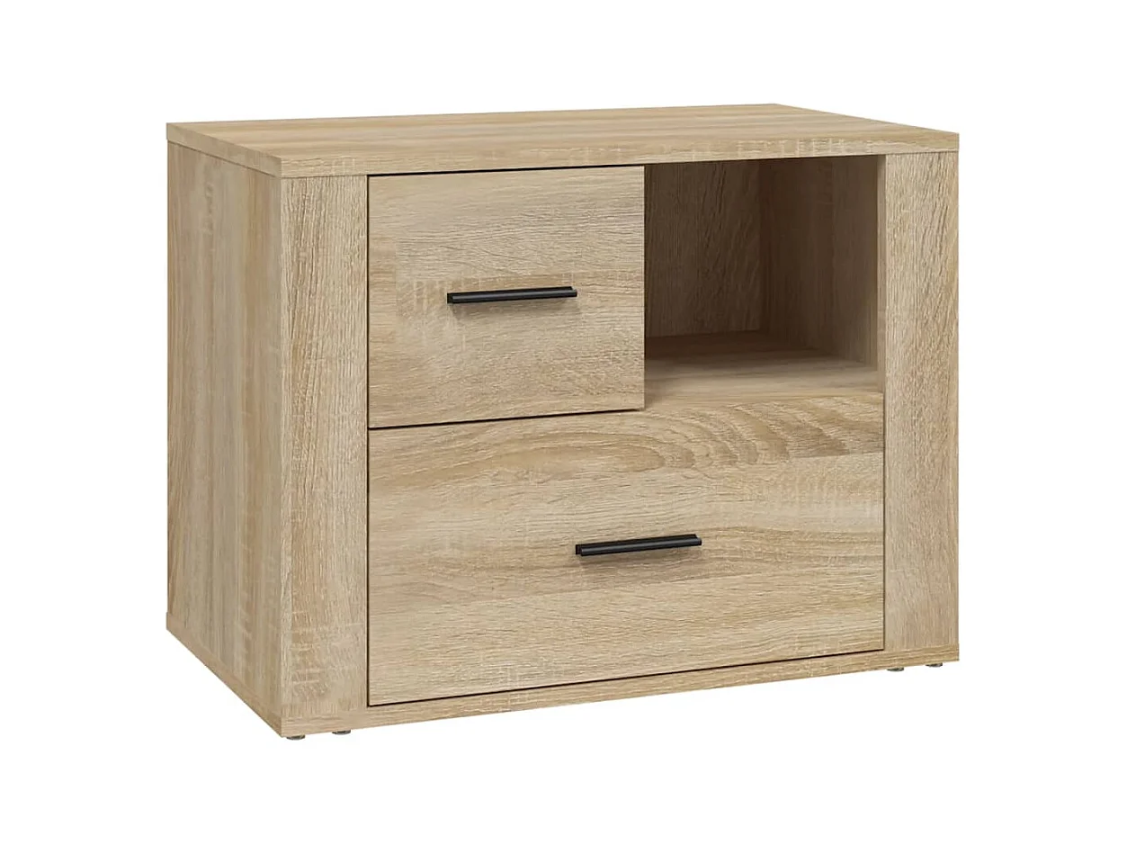 Sybe  Table de chevet Chêne sonoma 60x36x45 cm Bois d'ingénierie