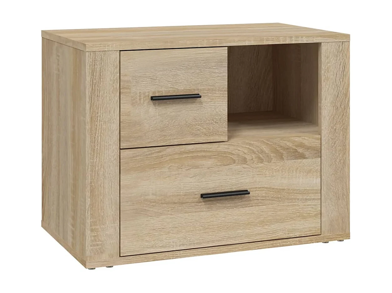 Sybe  Table de chevet Chêne sonoma 60x36x45 cm Bois d'ingénierie