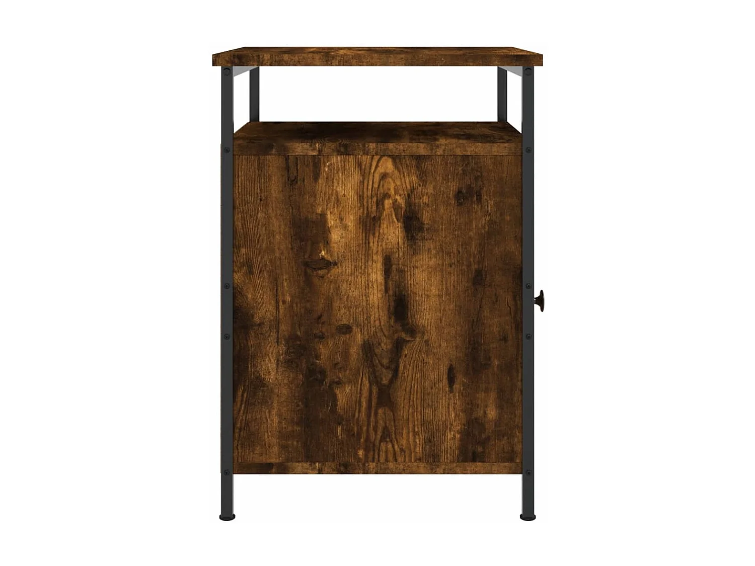 Jalindra  Table de chevet chêne fumé 40x42x60 cm bois d'ingénierie