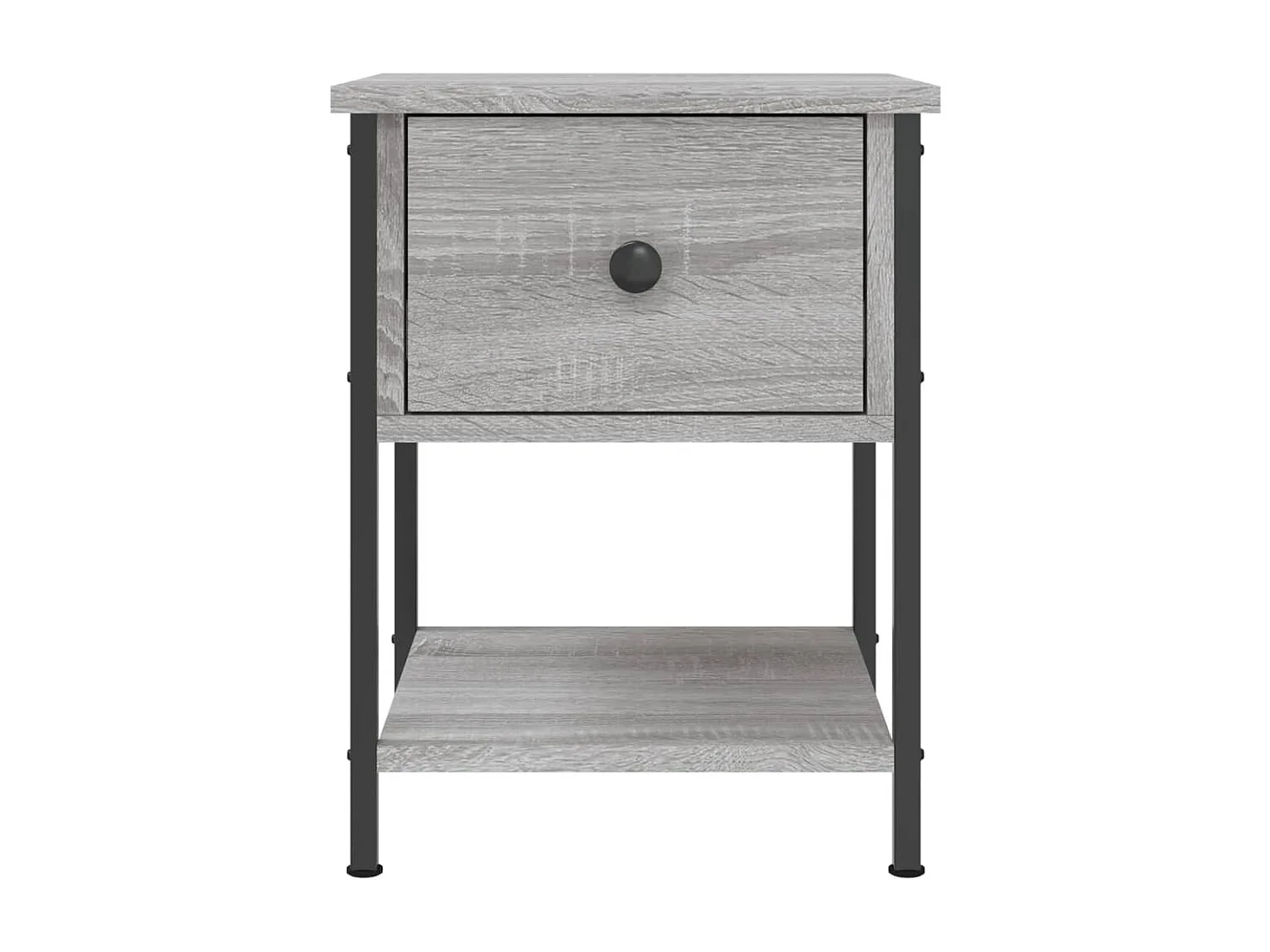 Buffalo  Tables de chevet 2 pcs sonoma gris 34x35,5x45cm bois ingénierie