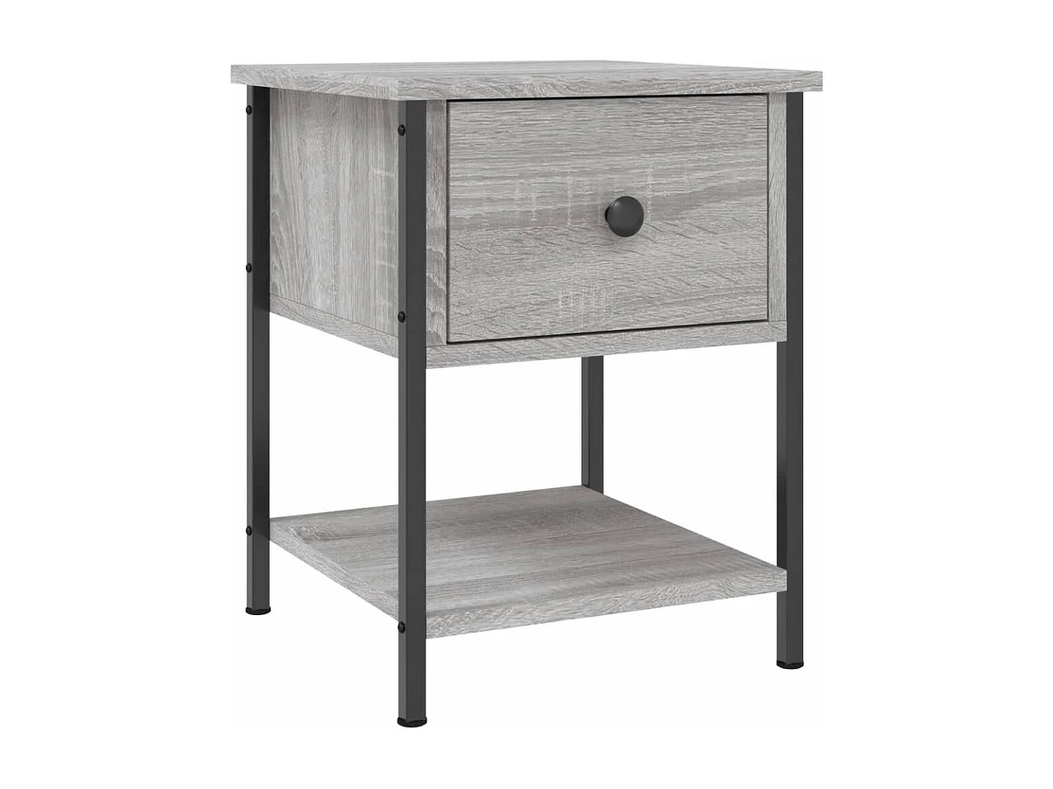 Buffalo  Tables de chevet 2 pcs sonoma gris 34x35,5x45cm bois ingénierie
