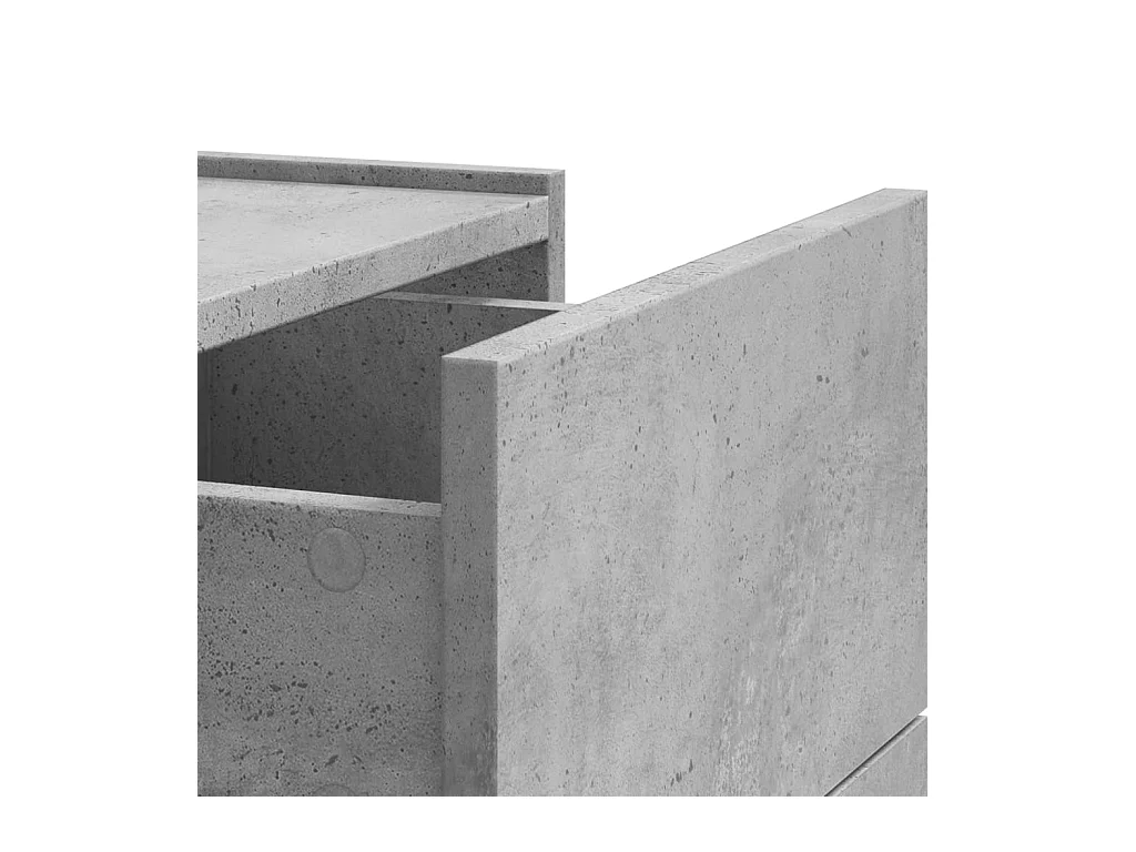 Dayton  Nachtkastjes 2 st wandgemonteerd 45x30x35 cm betongrijs