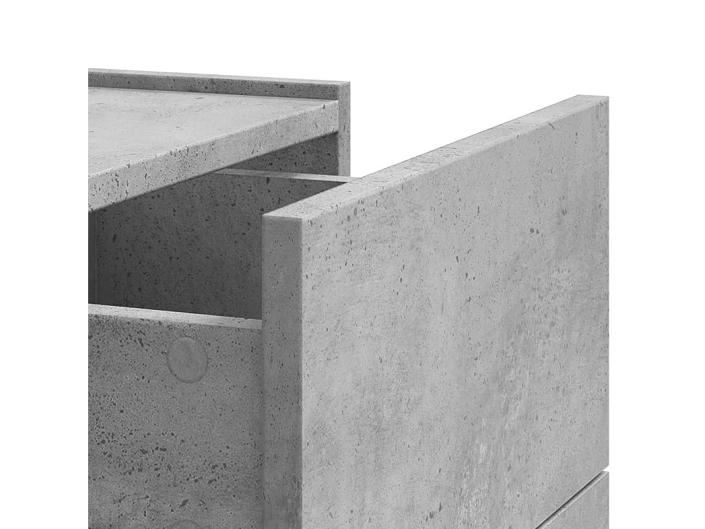 Dayton  Tables de chevet murales 2 pcs gris béton 45x30x35 cm