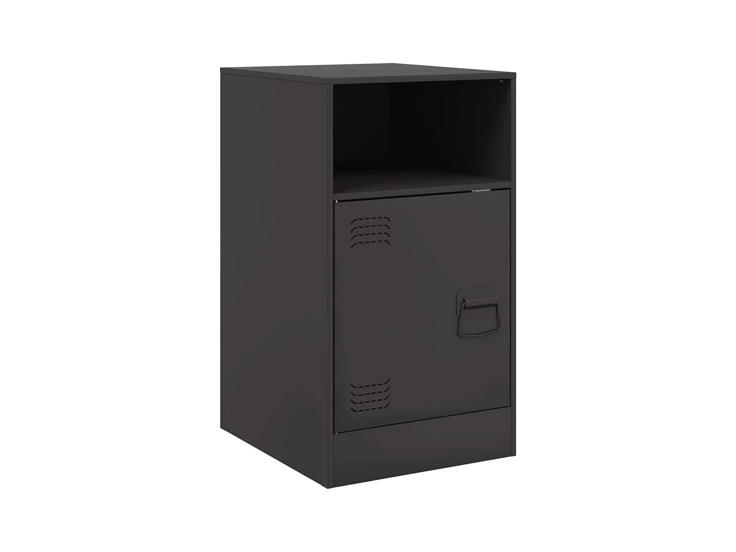 Chasity  Table de chevet noir 34,5x39x62 cm acier