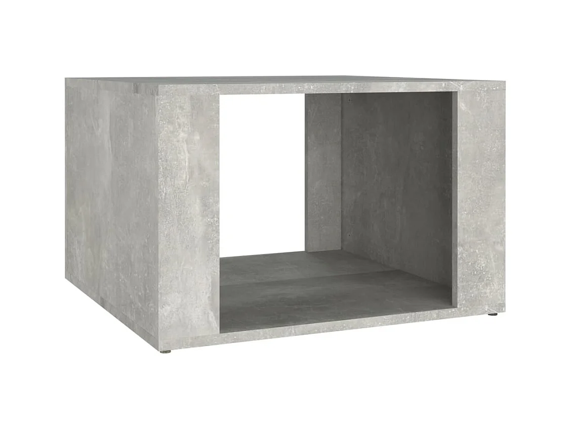 Zalindra  Table de chevet Gris béton 57x55x36 cm Bois d'ingénierie