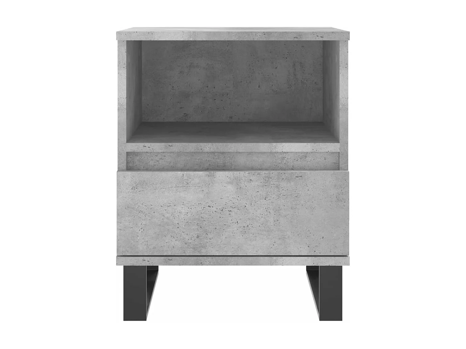 Pau  Table de chevet gris béton 40x35x50 cm bois d’ingénierie