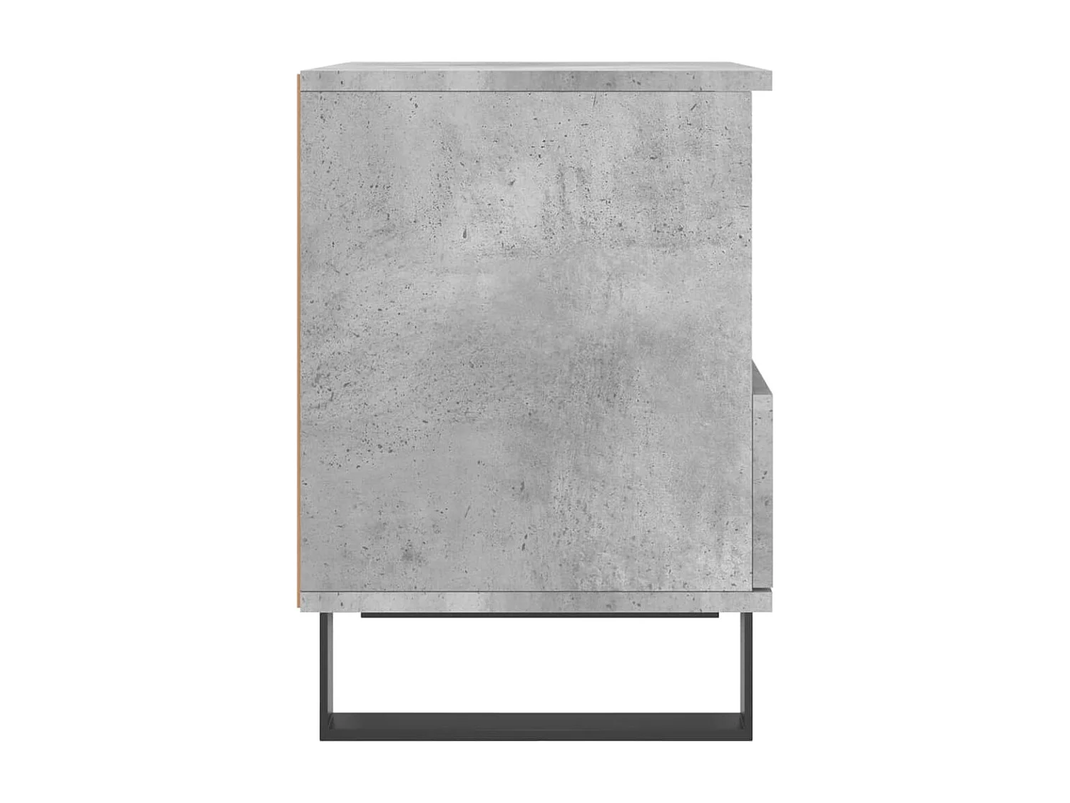 Pau  Table de chevet gris béton 40x35x50 cm bois d’ingénierie