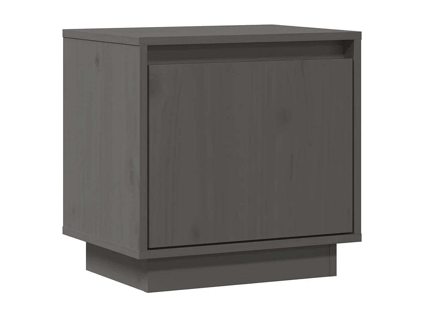 Henk  Table de chevet Gris 40x30x40 cm Bois de pin solide