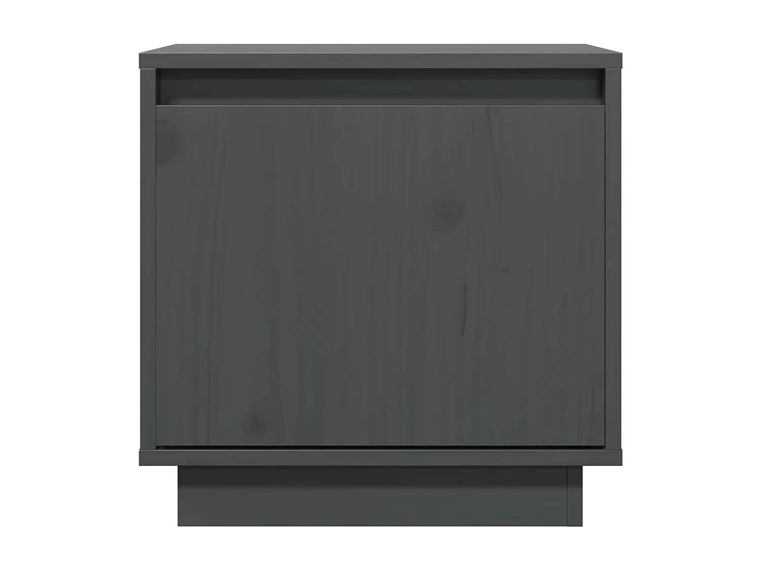 Henk  Table de chevet Gris 40x30x40 cm Bois de pin solide