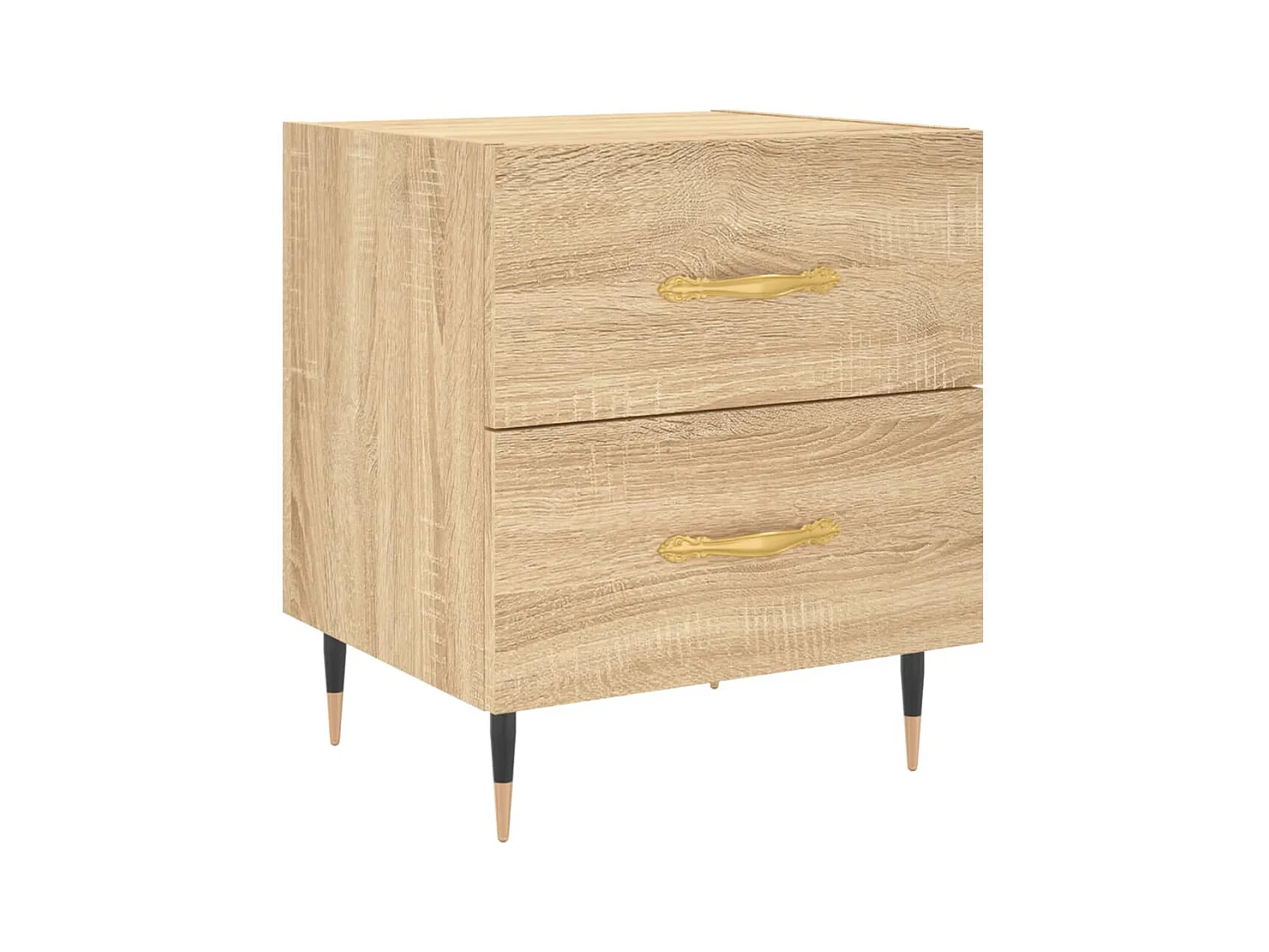 Leidir  Table de chevet chêne sonoma 40x35x47,5 cm bois d’ingénierie