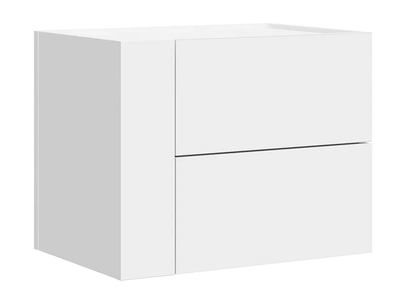 Dayton  Table de chevet murale blanc 45x30x35 cm