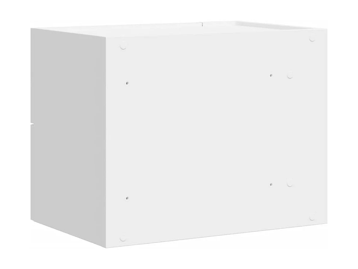 Dayton  Table de chevet murale blanc 45x30x35 cm