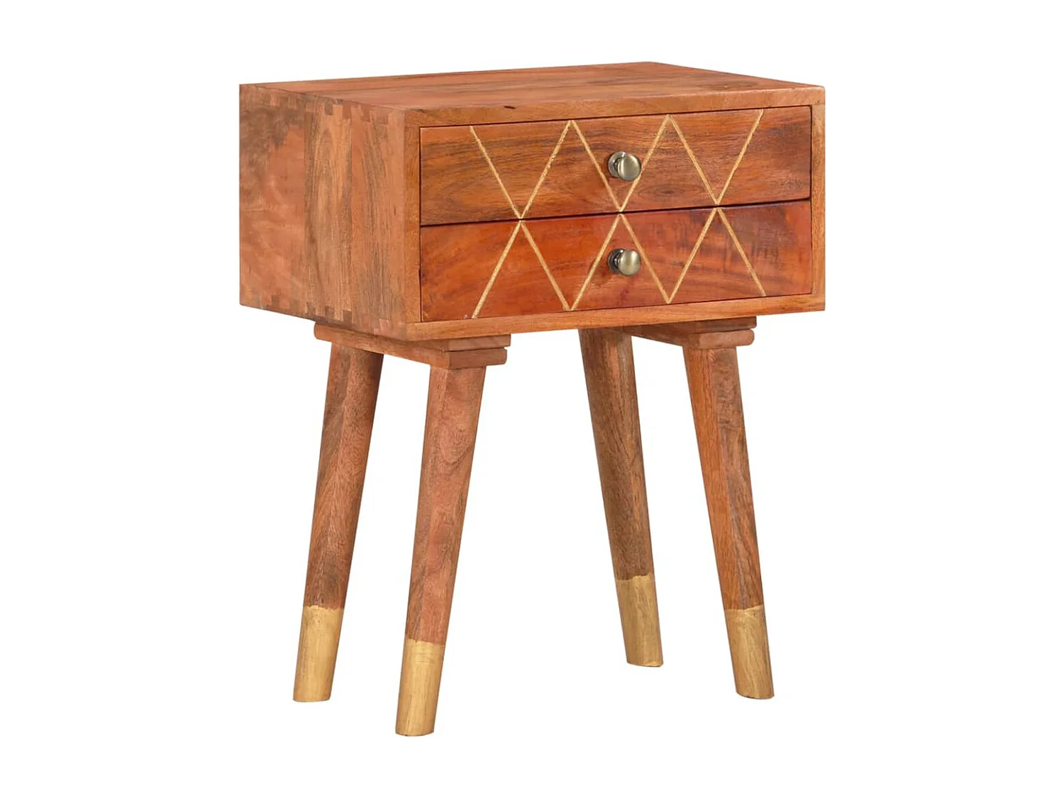 Garden Furniture -  Nachtkastje 43x30x58 cm massief mangohout