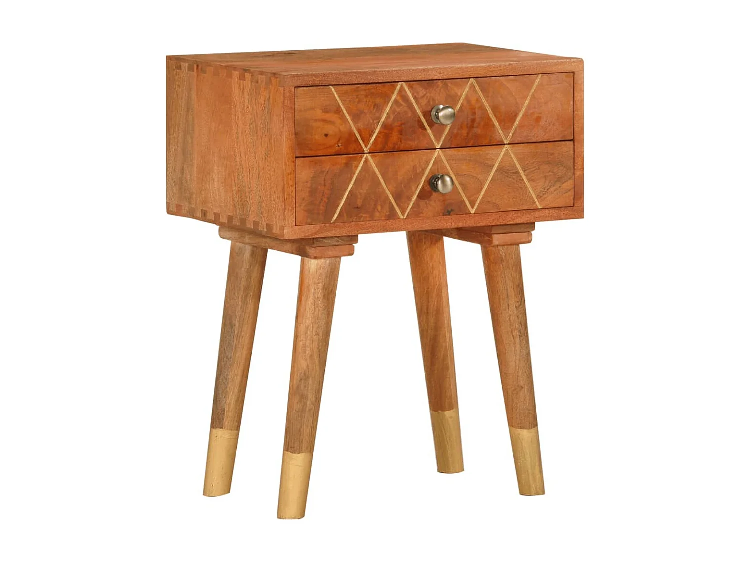 Garden Furniture -  Nachtkastje 43x30x58 cm massief mangohout