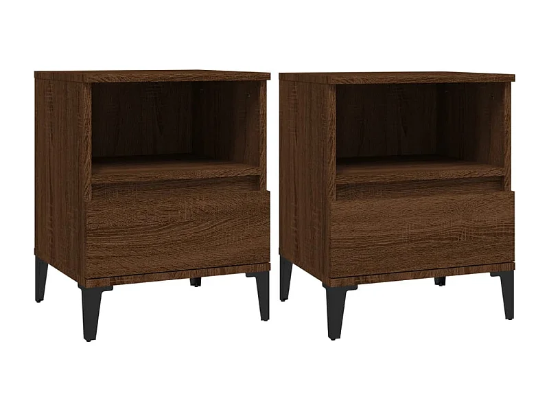 Centennial  Tables de chevet 2 pcs Chêne marron 40x35x50 cm