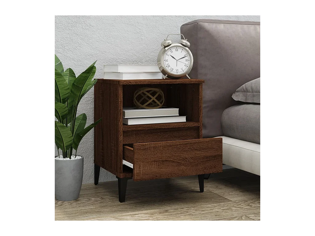 Centennial  Tables de chevet 2 pcs Chêne marron 40x35x50 cm